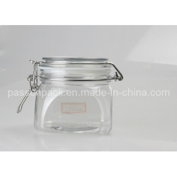 Pet Plastic Kliner Jar pour l&#39;emballage des noix de nourriture (PPC-38)